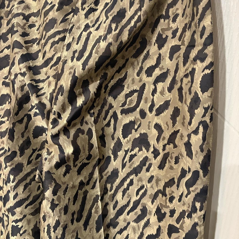 CARLISLE Straight Leg Trouser/Leopard Black Tan /Chic / Sophisticated/ Office/8 - Picture 5 of 6